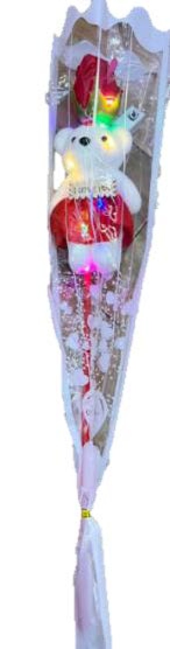 OSITO CON LUZ Y ROSA 1